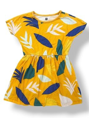 Tea Collection | Brazil Yellow Tropical Leaf Dress (5) 🦜
